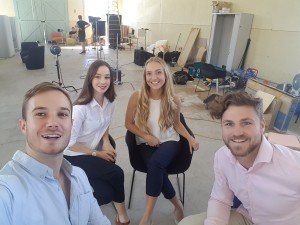 Behind the Scenes Swiss Design - Tom, Sarah, Talisha and Beau