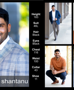 Shantanu comp card screenshot