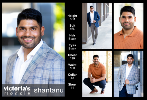 Shantanu comp card screenshot